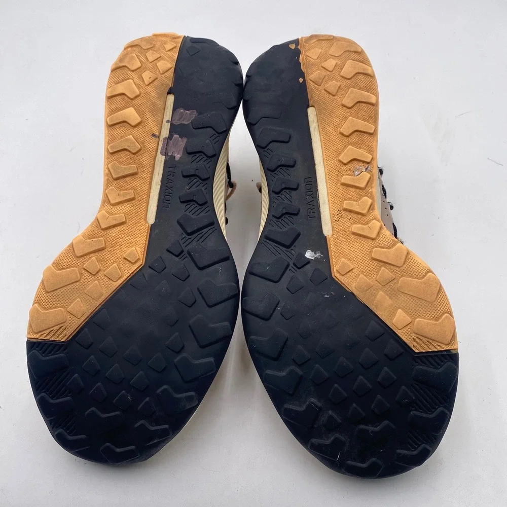 ADIDAS Terrex Voyager 21 Travel Shoes Women 10.5 Mens 9 Tan Purple HQ0978 Hiking
